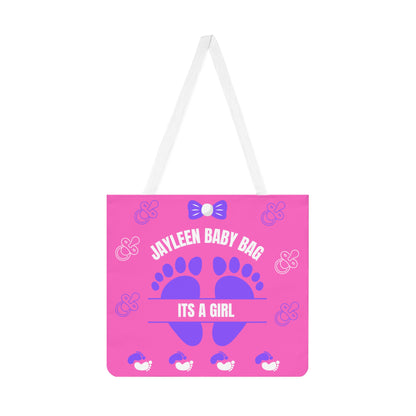 Pink Personalized  Shoulder Tote Bag