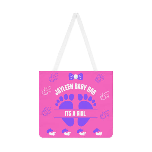 Pink Personalized  Shoulder Tote Bag