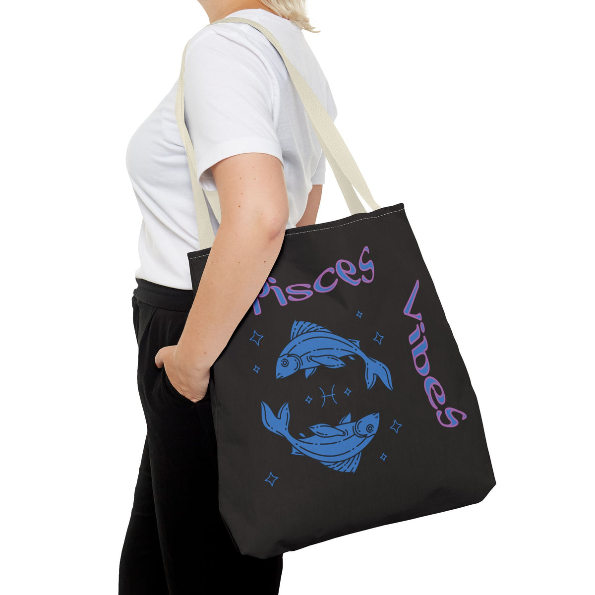 Pisces Vibes Zodiac Tote
