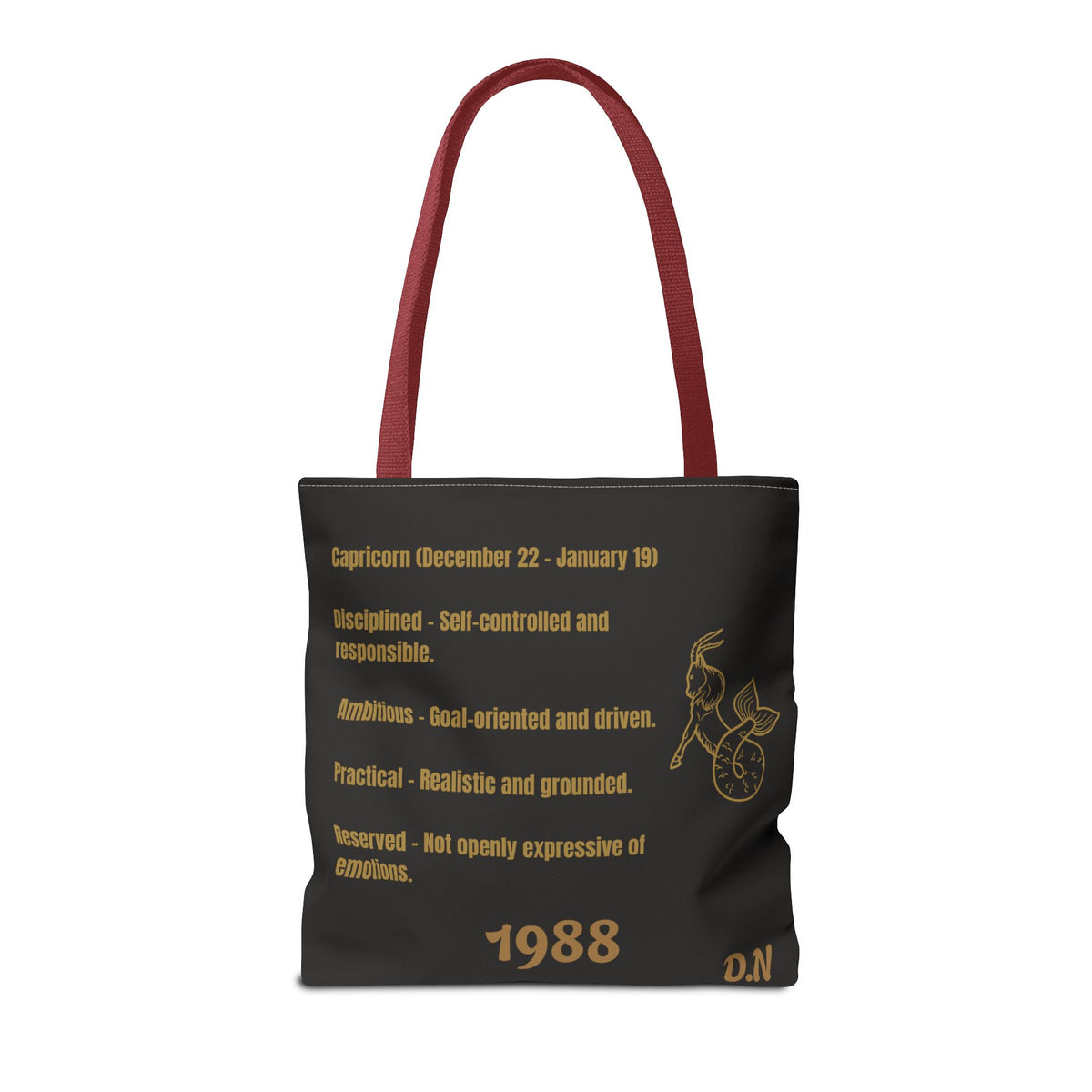 Capricorn Vibes Tote Bag — Zodiac Birthday Gift (December 22–January 19)