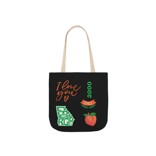 Personalize Canvas Tote Bag Georgia City with D.O.B