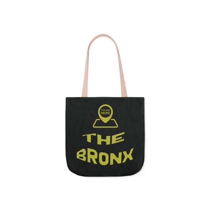 Canvas Tote Bag - Black Personalized City with Map Design