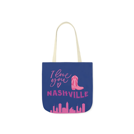 Canvas Tote Bag Nashville Blue