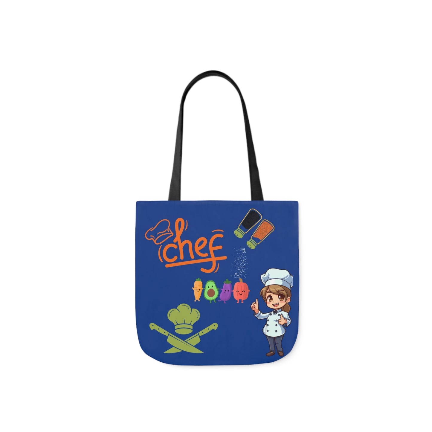 Chef Canvas Tote Bag, 5-Color Straps