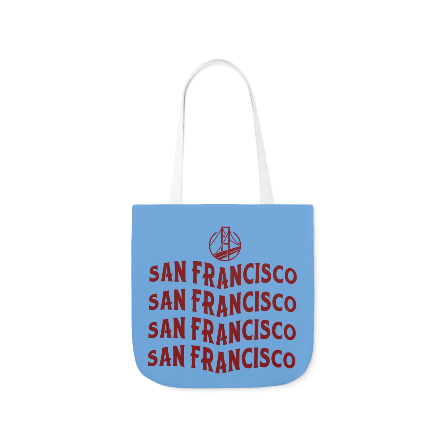 Canvas Tote Bag, San Francisco Light Blue