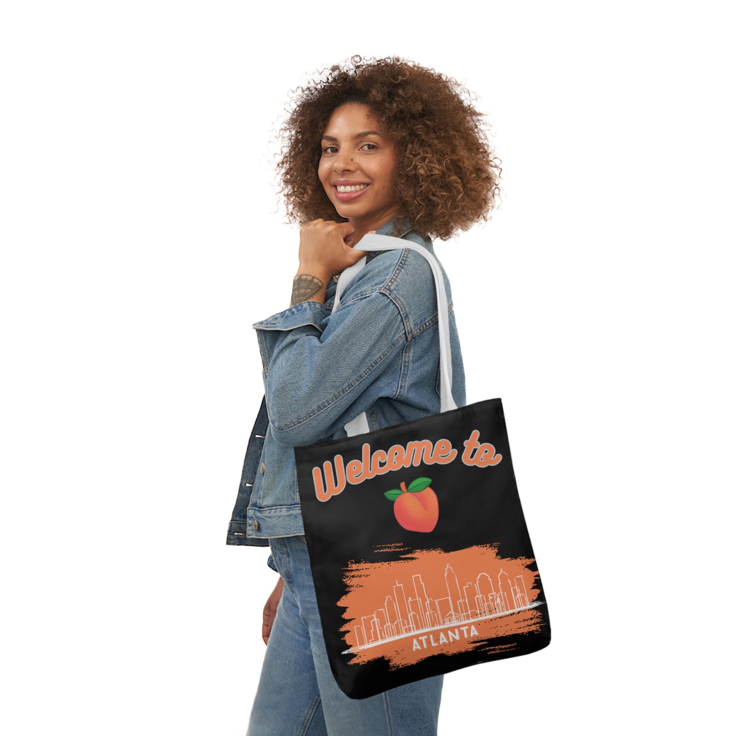 Atlanta Canvas Tote Bag, 5-Color Straps