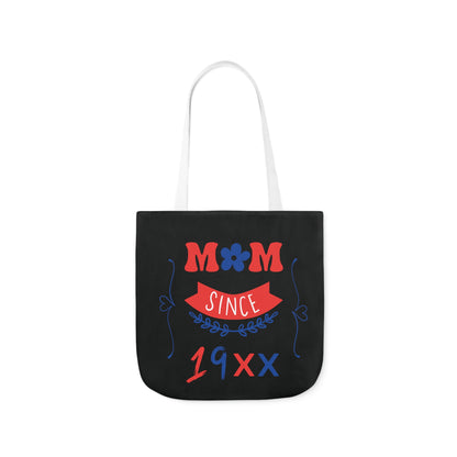 Mom Black Canvas Tote Bag