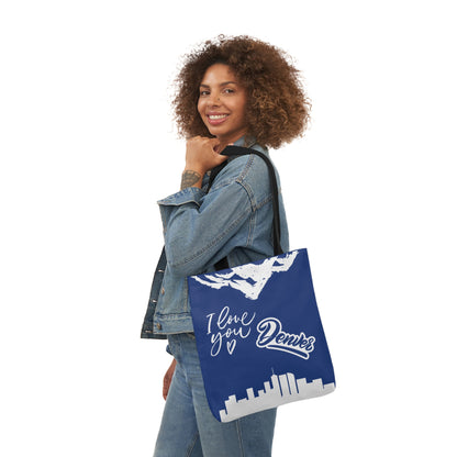 Canvas Tote Bag Denver Colorado Theme