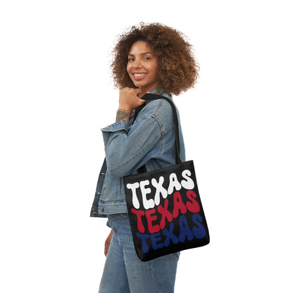 Texas Canvas Tote Bag, 5-Color Straps