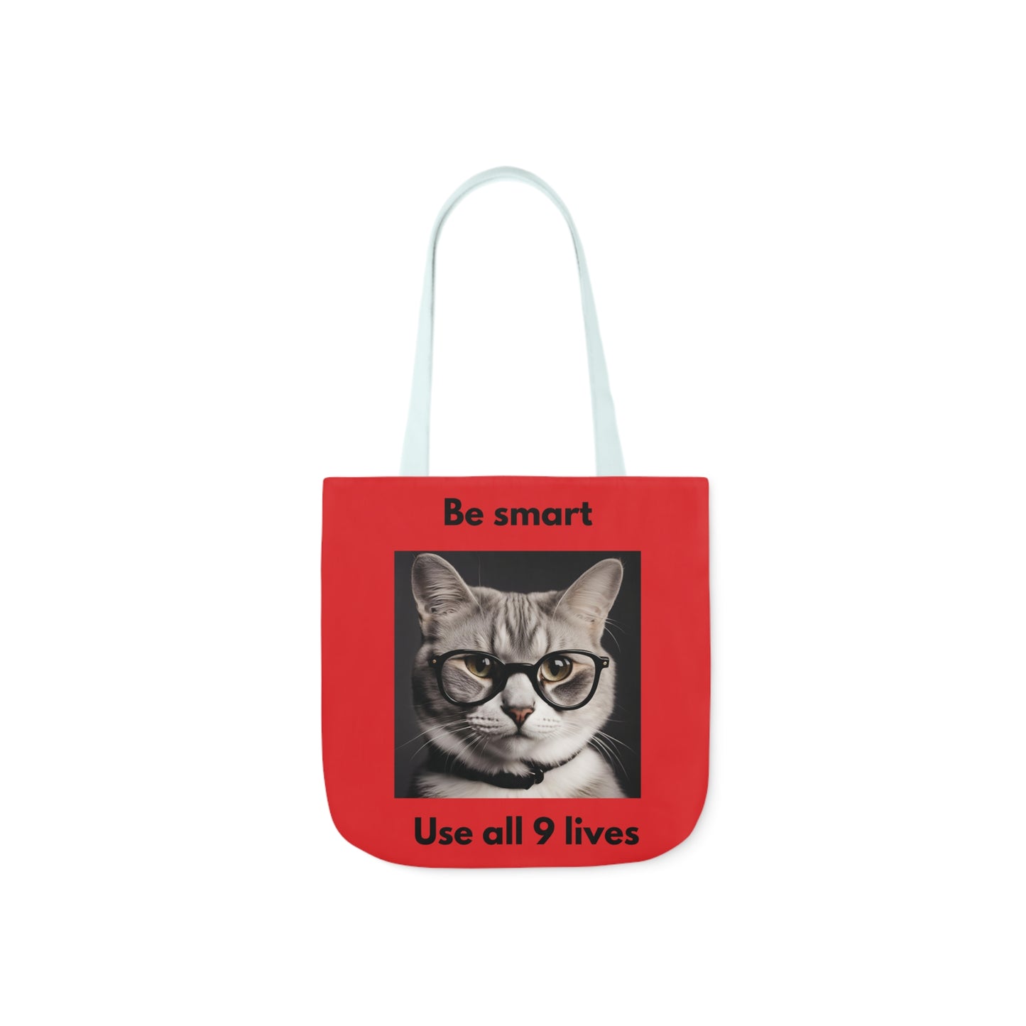 Cat Canvas Tote Bag, 5-Color Straps