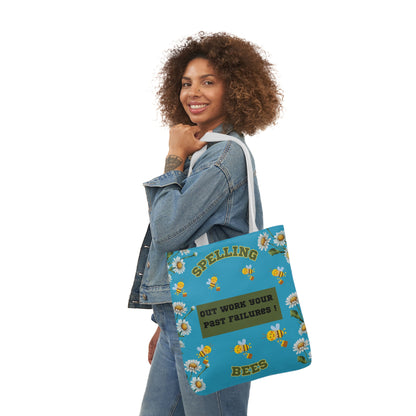 Bubble bee Canvas Tote Bag, 5-Color Straps