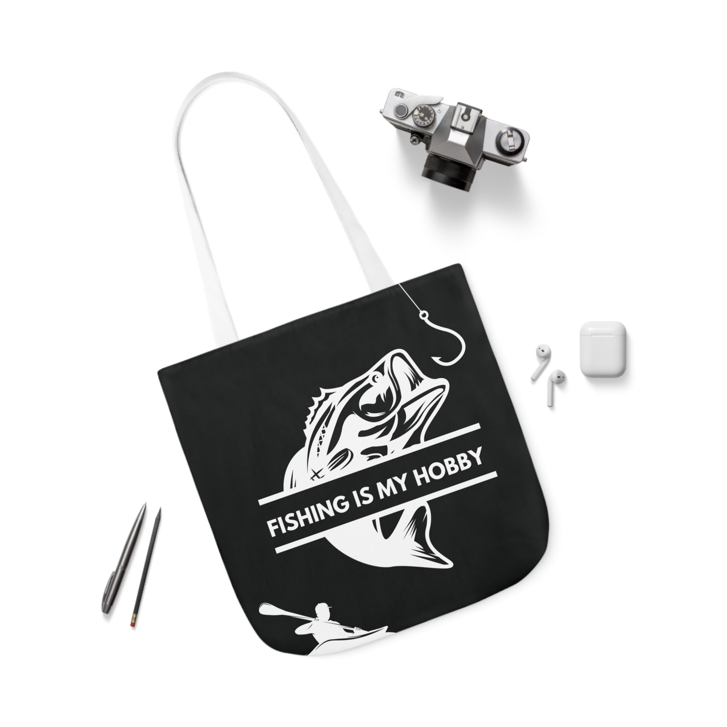 Fishing Canvas Tote Bag