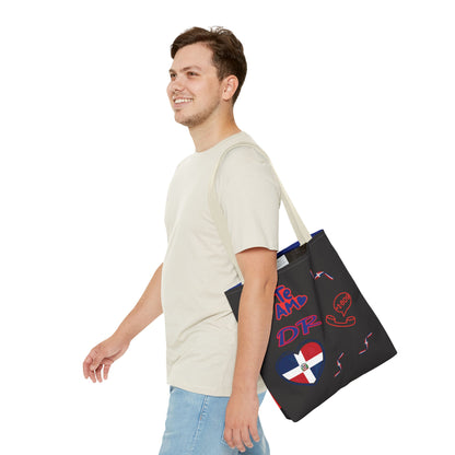 Personalized Initials & D.O.B Dominican Republic CanvasTote Bag