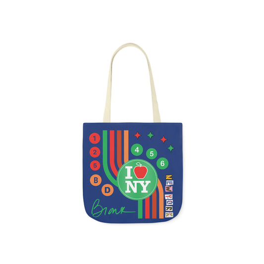 Canvas Tote Bag - New York Blue City Design