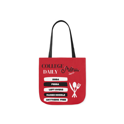 College Canvas Tote Bag, 5-Color Straps