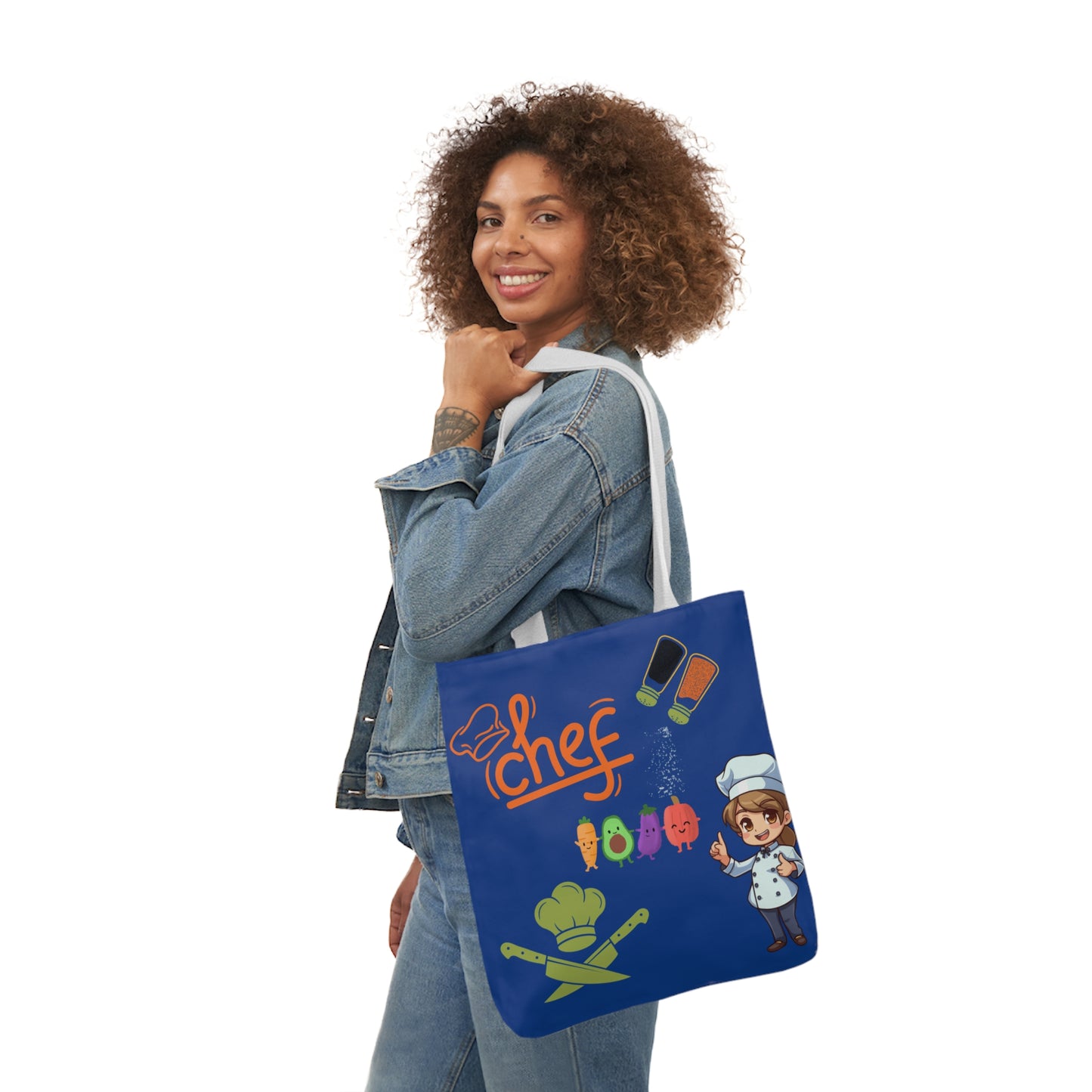 Chef Canvas Tote Bag, 5-Color Straps