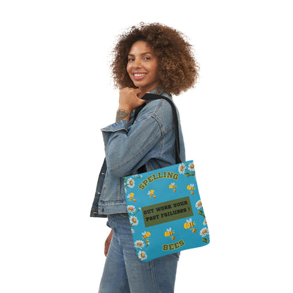 Bubble bee Canvas Tote Bag, 5-Color Straps