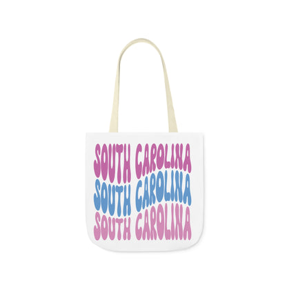 South Carolina Canvas Tote Bag, 5-Color Straps