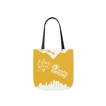 Canvas Tote Bag Denver Colorado Theme