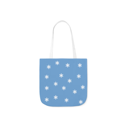 Blue Snowman Tote Bag