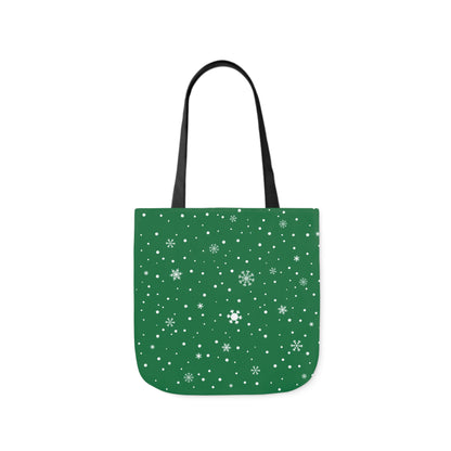 Green Christmas Personalized pet Canvas Tote Bag