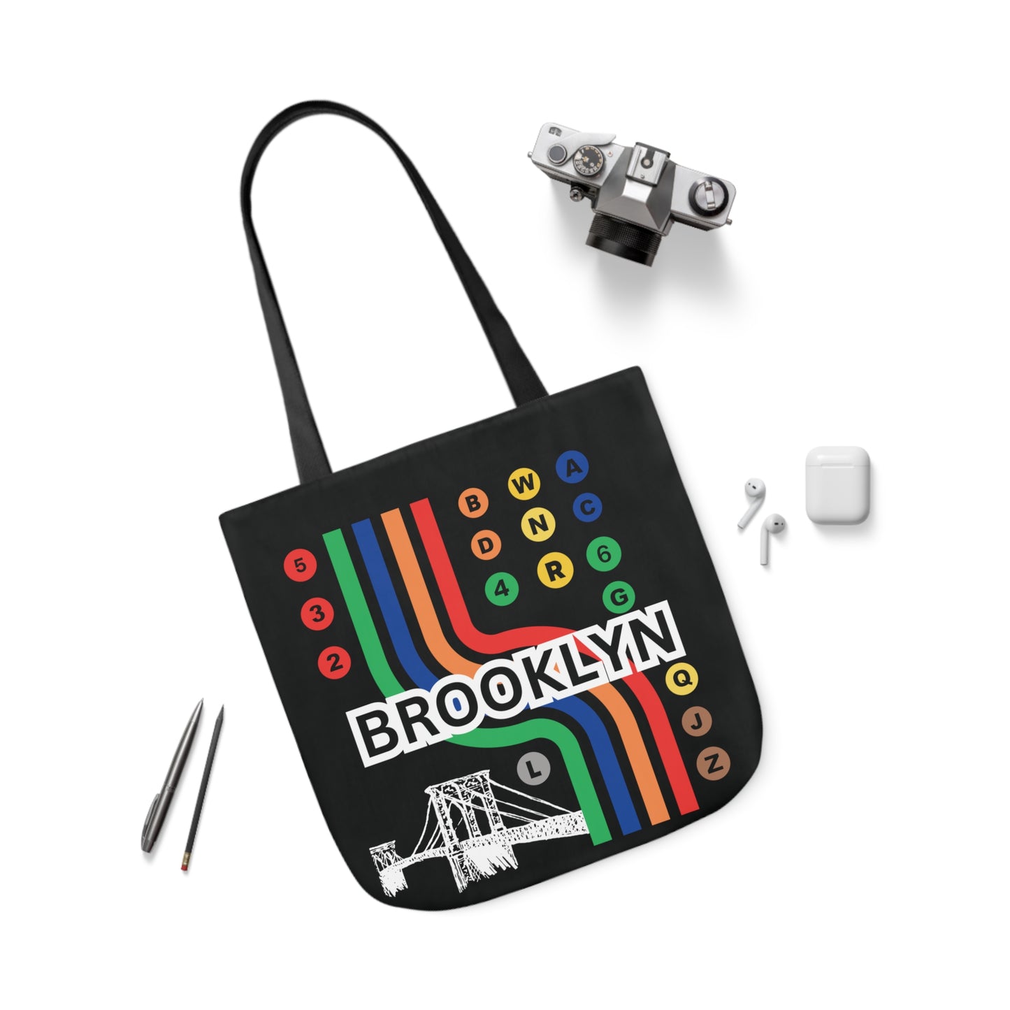 Canvas Tote Bag - Brooklyn Design