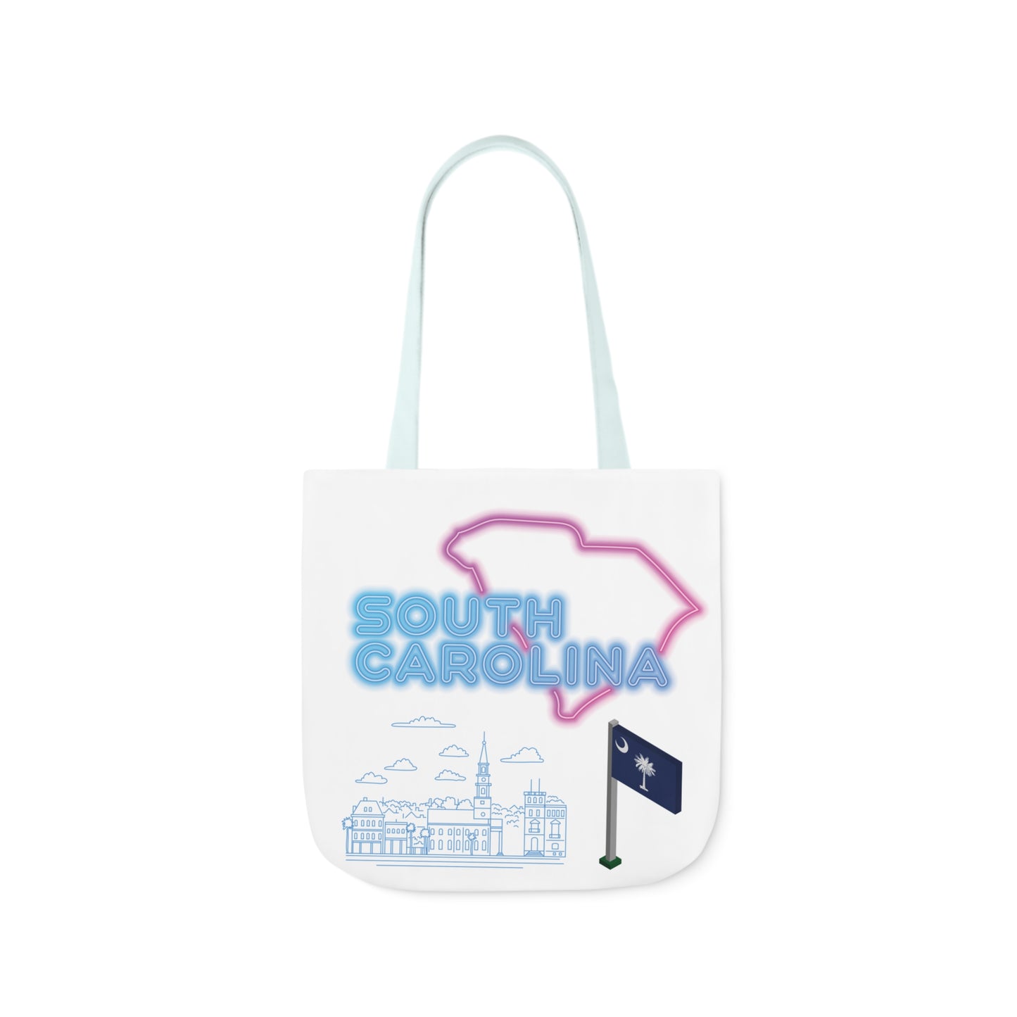 South Carolina Canvas Tote Bag, 5-Color Straps