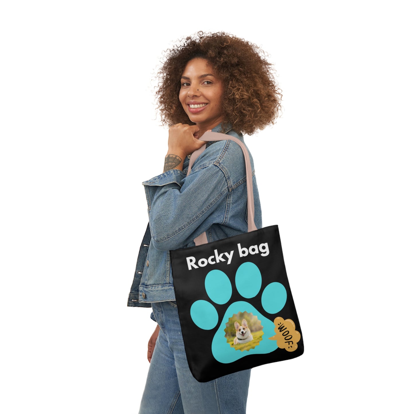 Personalized Dog Canvas Tote Bag