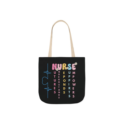 Personalized Nurse Initial Canvas Tote Bag — Custom Initial & Year Started as Nurse