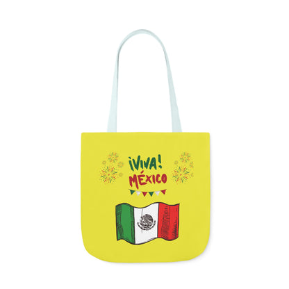 Personalized Mexican Theme Black Canvas Tote Bag