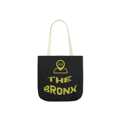 Canvas Tote Bag - Black Personalized City with Map Design