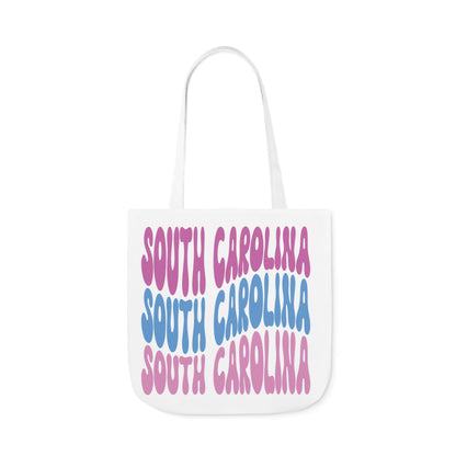 South Carolina Canvas Tote Bag, 5-Color Straps