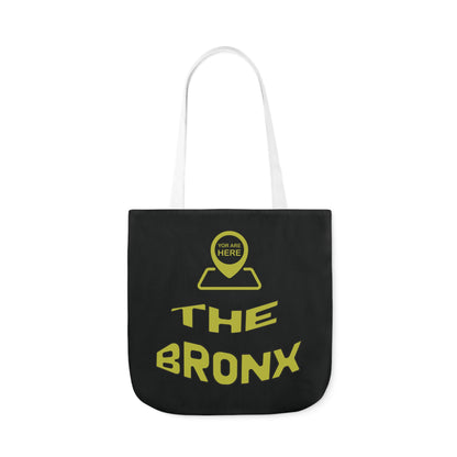 Canvas Tote Bag - Black Personalized City with Map Design