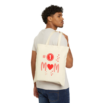 Mom Cotton Canvas Tote Bag