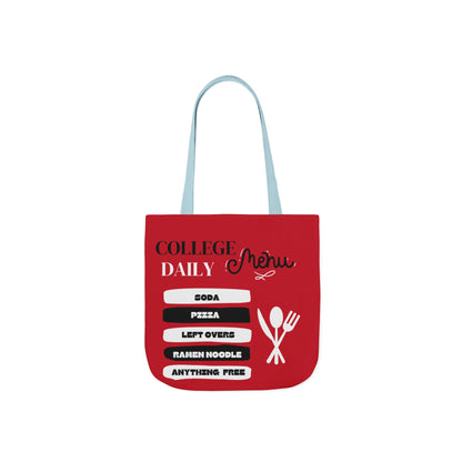 Funny Student Red Canvas Tote Bag
