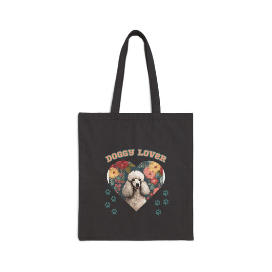 Dog lovers Cotton Canvas Tote Bag