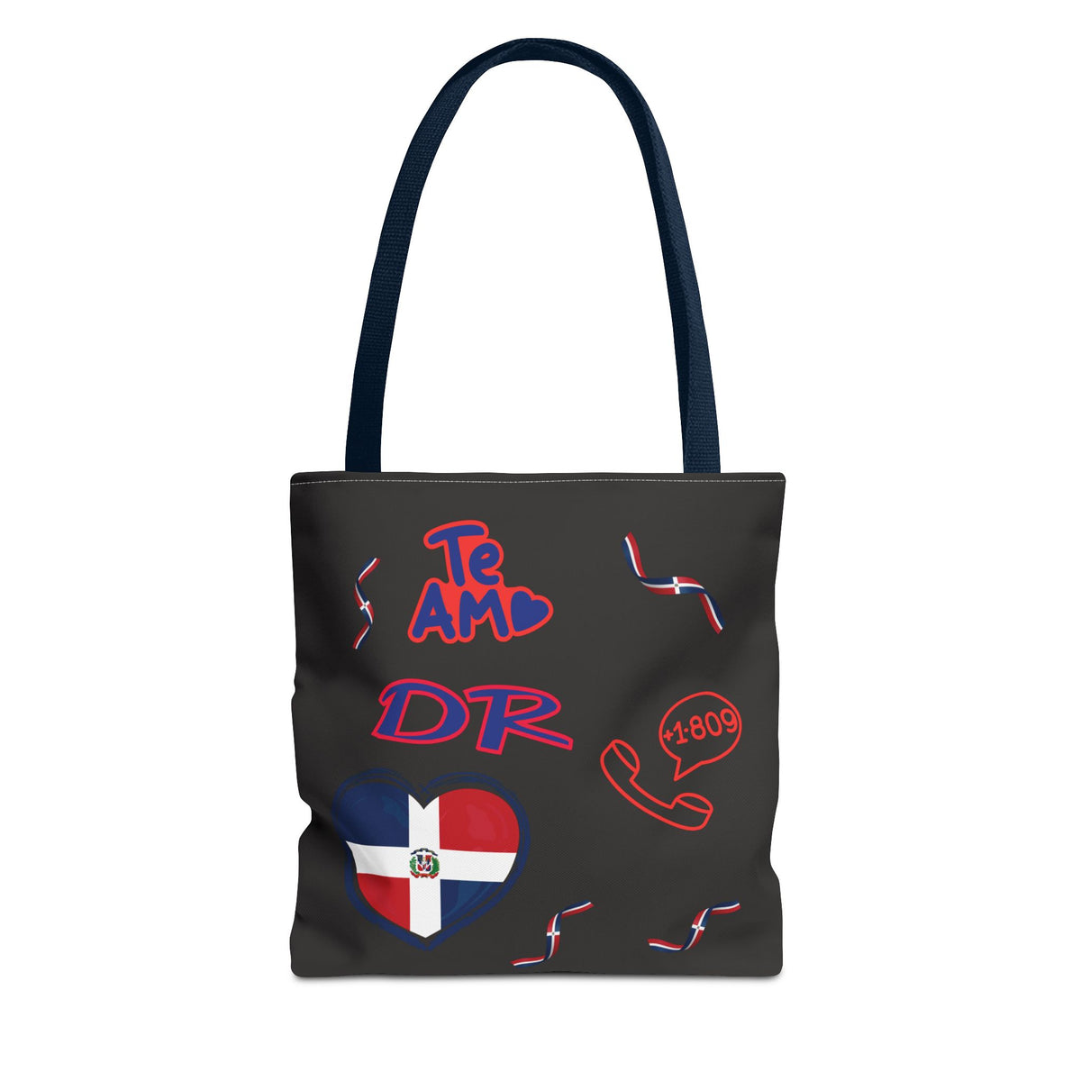 Personalized Initials & D.O.B Dominican Republic CanvasTote Bag